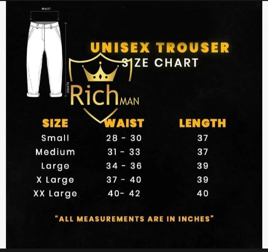 Men's Micro Plain Grey Trouser Small to 2XL