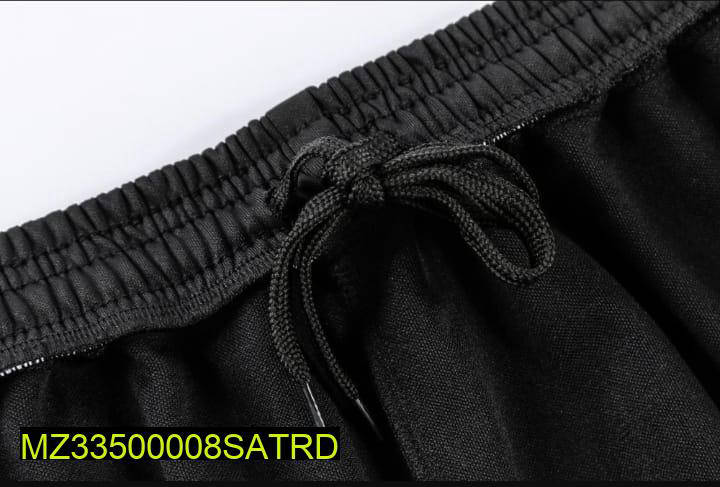 Men Slim Fit Cotton Jersey Trouser Black Summer Wear