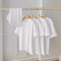 Loose Fit Cotton T-Shirt White Summer